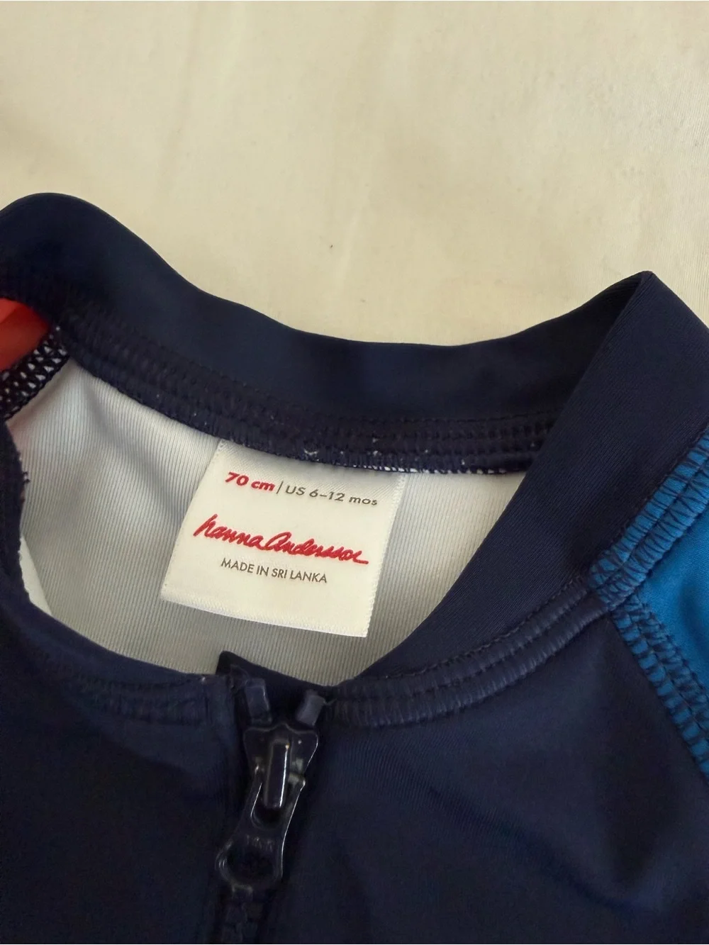Hanna Anderson Baby Colorblock Rashguard & Swim Suit 6-12 month